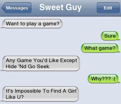 Funny text message jokes to send to girlfriend