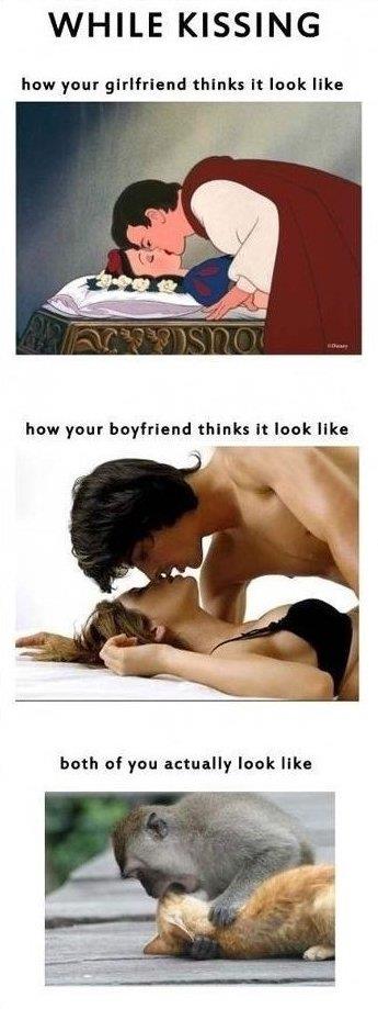 Kissing your girlfriend | Funlexia - Funny Pictures