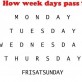 How Week Days Pass