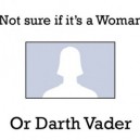 Woman or Darth Vader