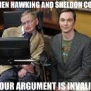Stephen Hawking and Sheldon Cooper