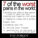 Worst Pains In The World