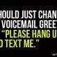 New Voicemail Greeting
