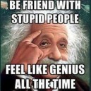 Stupid People vs. Genius