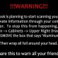 Warning!