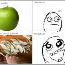 Apples – Different Reactions