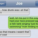 Drunk SMS