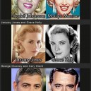 Movie stars and their classic film look a likes