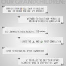 Things To Tell Our Grandchildren