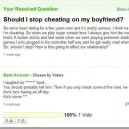 Should I stop cheating on my BF?