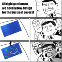 New Design for Bus Seat Covers
