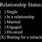Define your relationship status