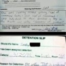 Detention slips these days