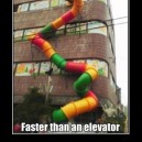 Faster than an elevator