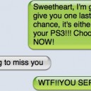 Girlfriend vs. PS3