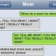 SMS – How To Tell Your Mom What You Want To Eat