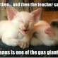 And then the teacher said…