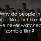 People in zombie films