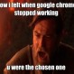How I felt when Chrome stopped working