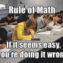 The rule of math