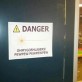 Laser warning sign