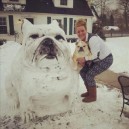 Epic Snowman Bulldog