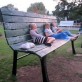 Giant Bench of Tiny People