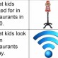 What kids look for in restaurant