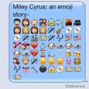 Miley Cyrus an emoji story