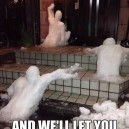 Angry snowmen