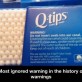 Most ignored warning ever