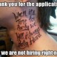 Thanks for your application…
