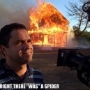There was a spider