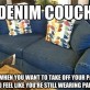 Denim Couch