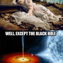 A black hole has infinite weight