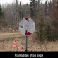 Canadian stop sign