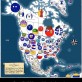 StateBall Map of North America