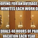 Why you should poop at work