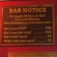 Important Bar Notice