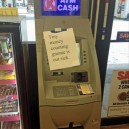 Out of order atm machine
