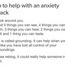 Tip to help with an anxiety attack