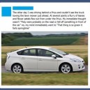The Prius is so green!