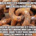 The danger of oxygen