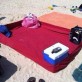 Using a fitted sheet at he beach