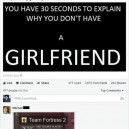 Why you don’t have a girlfriend