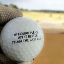 Funny golf ball