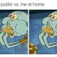 Eating at home vs. in public
