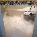 Bubble bath fail