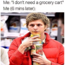 Whenever I’m doing grocery shopping