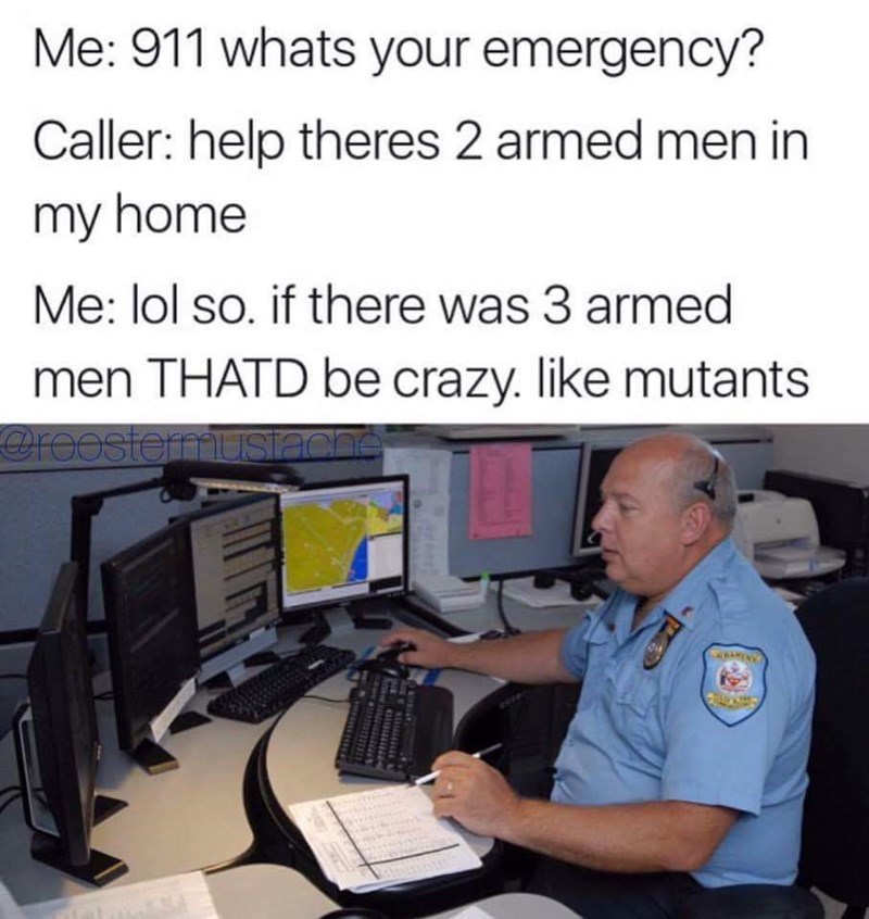 Two armed men 911